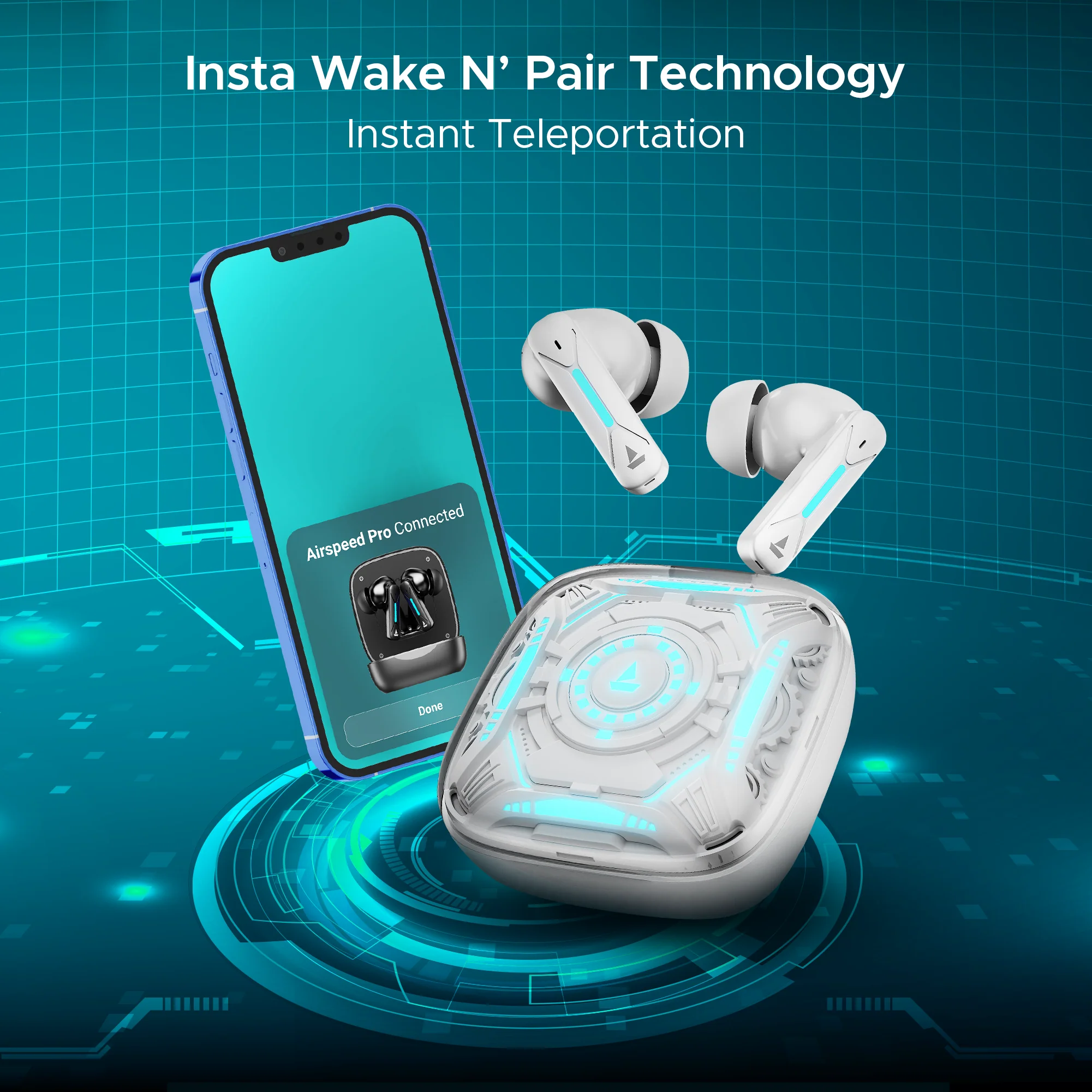 boAt Immortal Airspeed Pro | Bluetooth Gaming Wireless Earbuds with 40ms BEAST™ Mode, Up to 32dB ANC, ENx™ Tech - Image 18