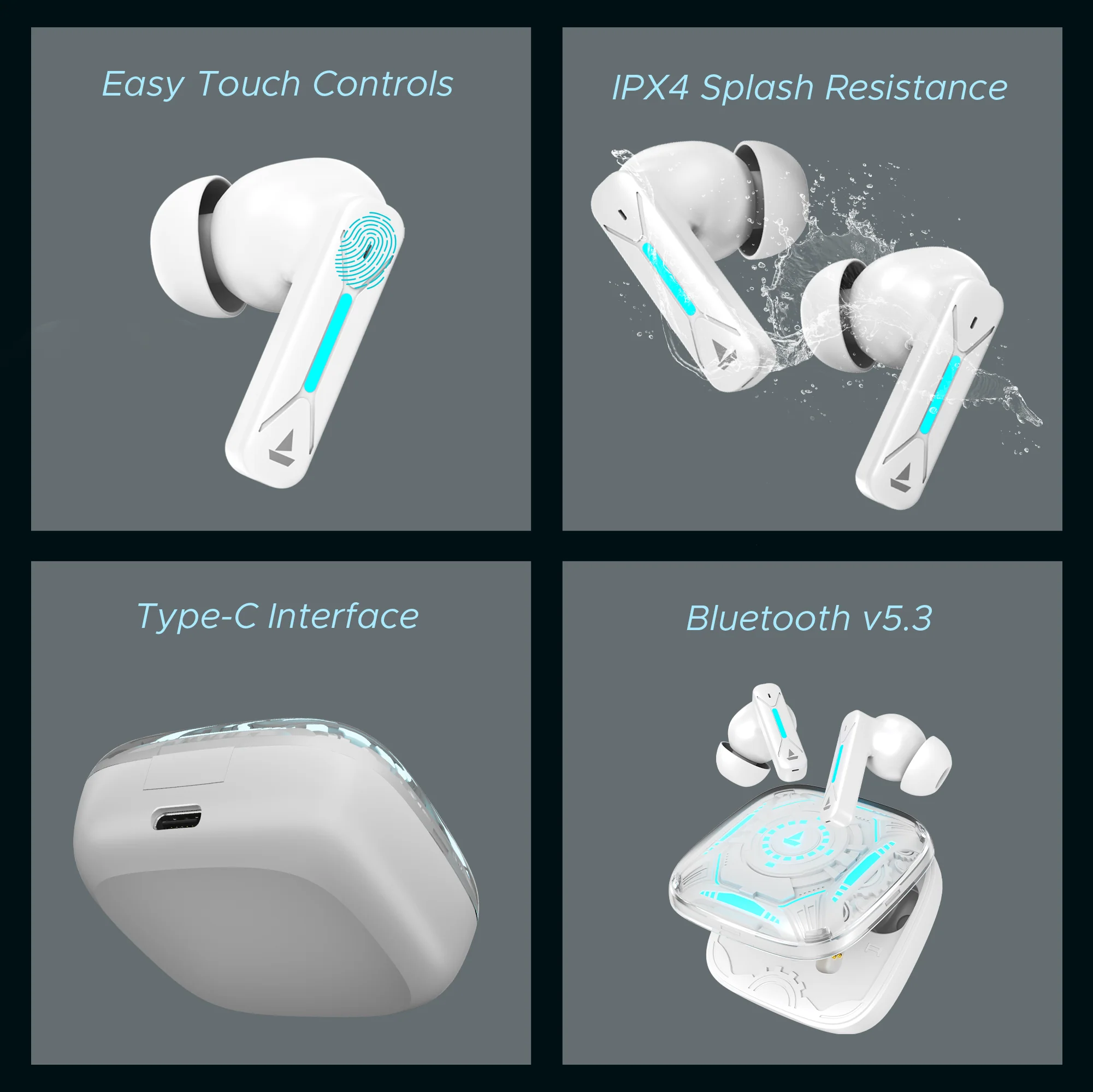 boAt Immortal Airspeed Pro | Bluetooth Gaming Wireless Earbuds with 40ms BEAST™ Mode, Up to 32dB ANC, ENx™ Tech - Image 20