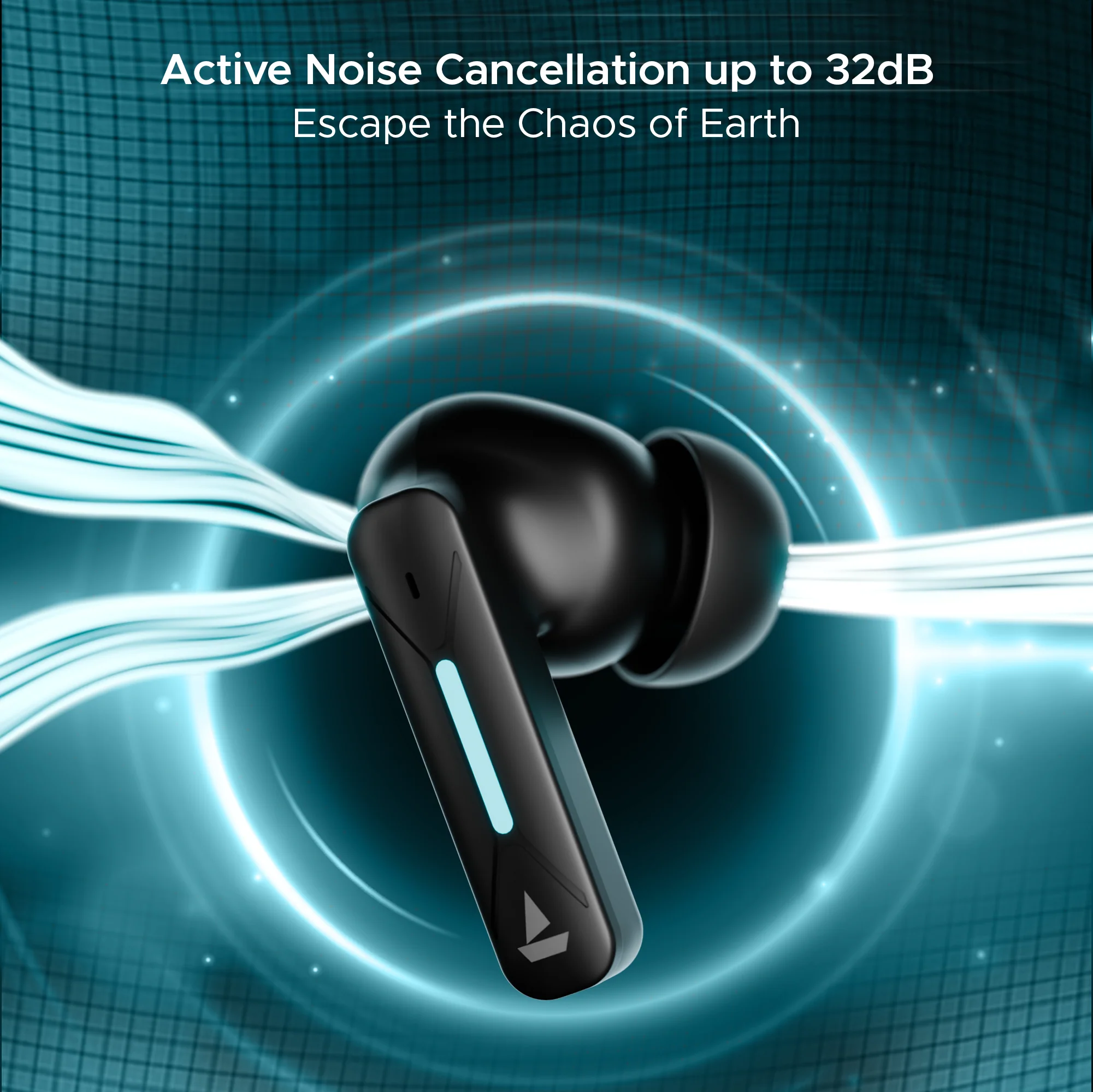 boAt Immortal Airspeed Pro | Bluetooth Gaming Wireless Earbuds with 40ms BEAST™ Mode, Up to 32dB ANC, ENx™ Tech - Image 4