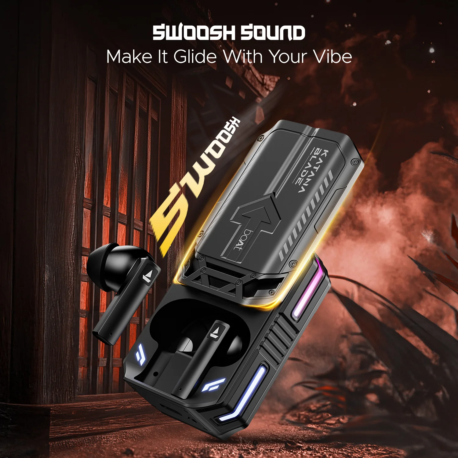 boAt Immortal katana Blade 2.0 | Bluetooth Gaming Wireless Earbuds with BEAST™Mode, Dynamic RGB LEDs, 70 Hours Playback - Image 14