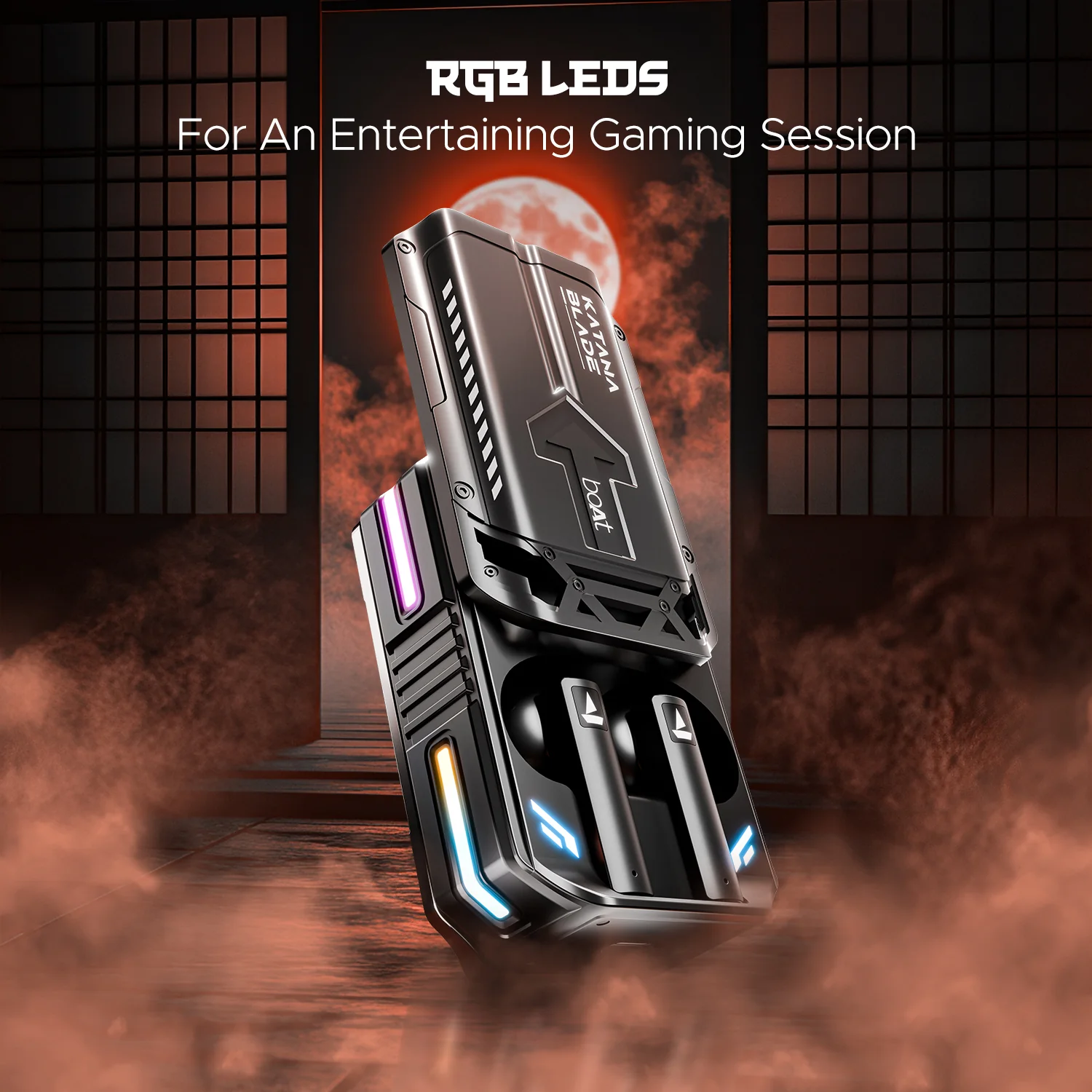 boAt Immortal katana Blade 2.0 | Bluetooth Gaming Wireless Earbuds with BEAST™Mode, Dynamic RGB LEDs, 70 Hours Playback - Image 16