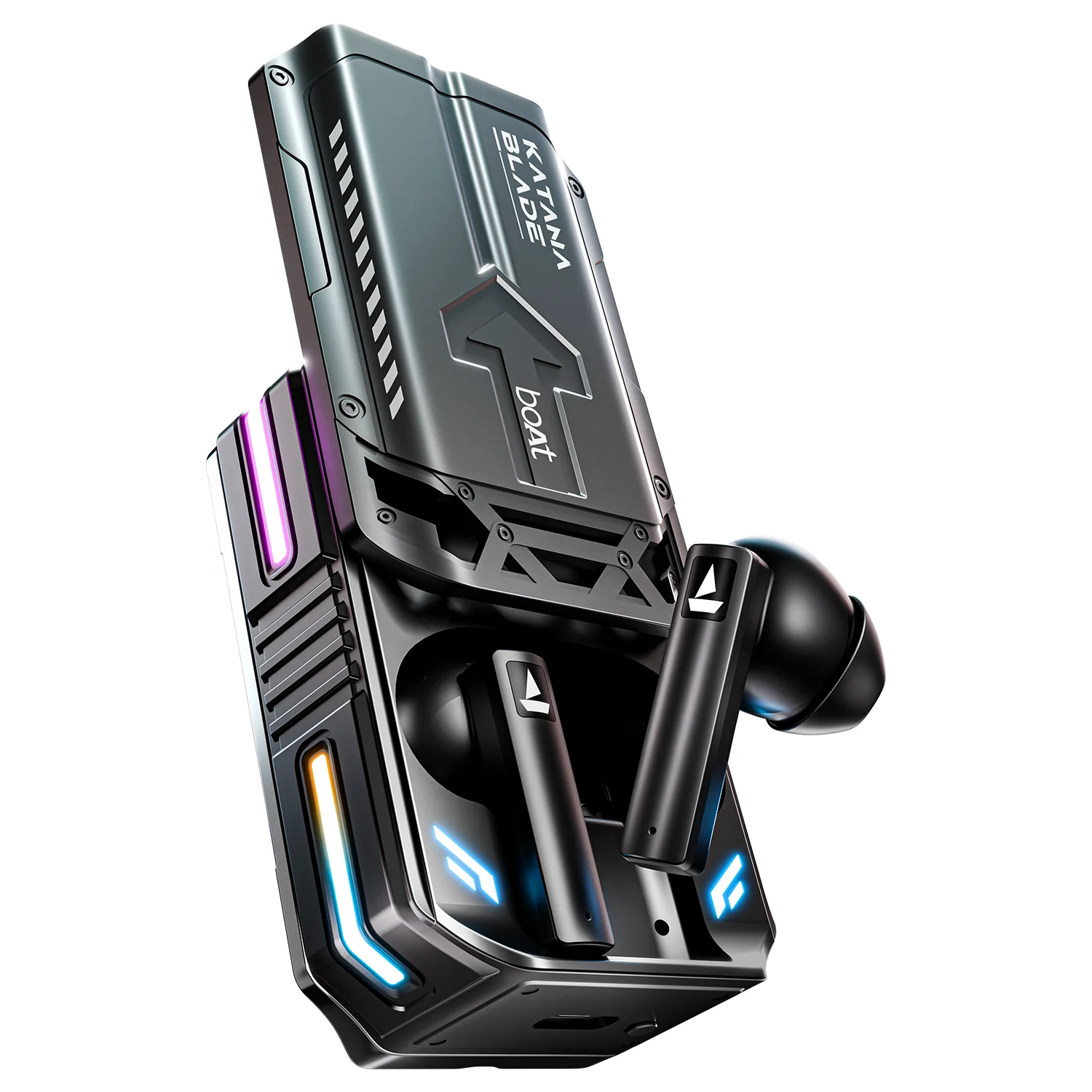 boAt Immortal katana Blade 2.0 | Bluetooth Gaming Wireless Earbuds with BEAST™Mode, Dynamic RGB LEDs, 70 Hours Playback - Image 2