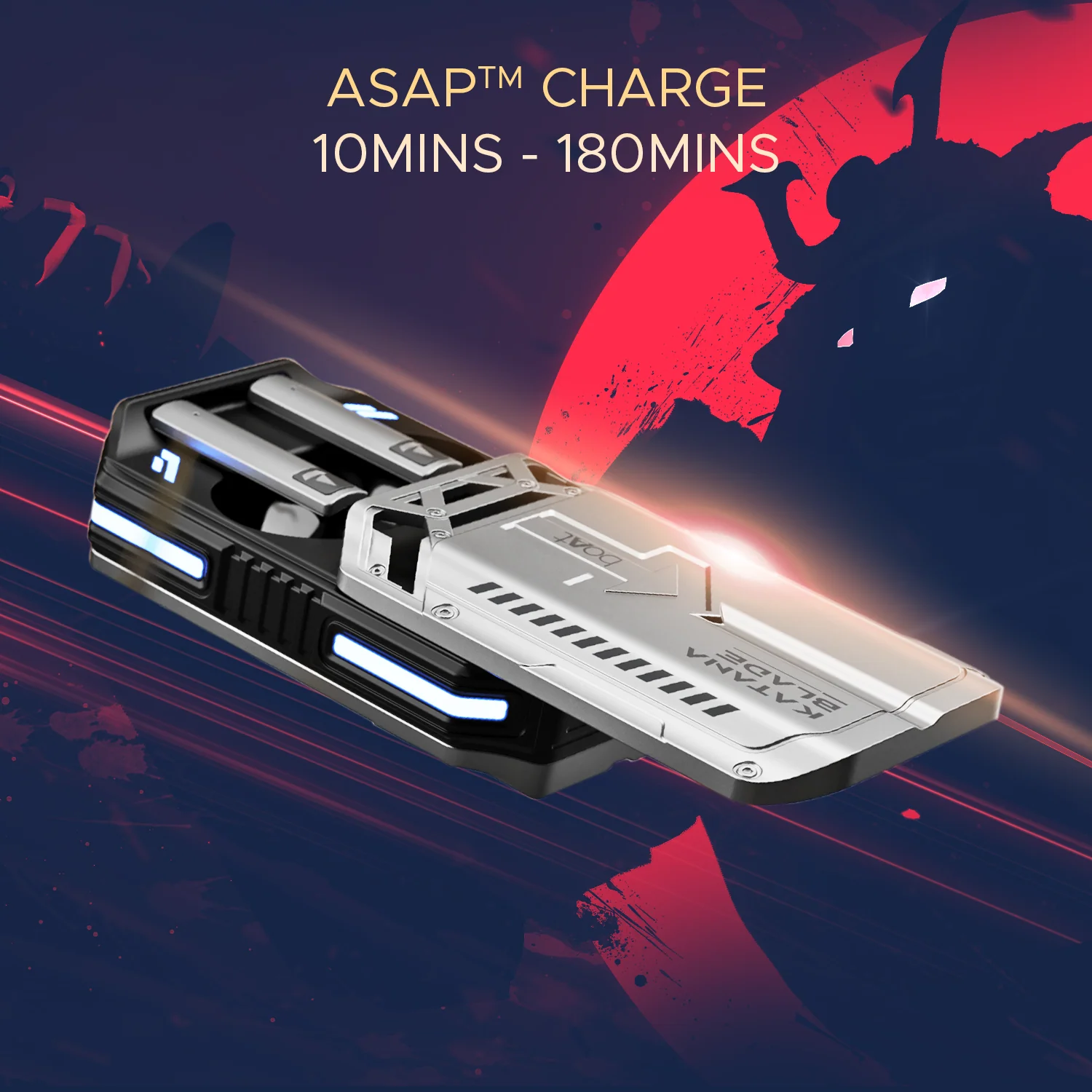 boAt Immortal Katana Blade | Bluetooth Gaming Wireless Earbuds with 50 Hours Playback, Dynamic RGB LEDs, BEAST™️Mode - Image 11
