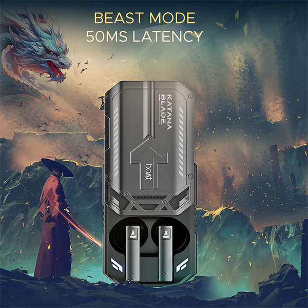 boAt Immortal Katana Blade | Bluetooth Gaming Wireless Earbuds with 50 Hours Playback, Dynamic RGB LEDs, BEAST™️Mode - Image 5