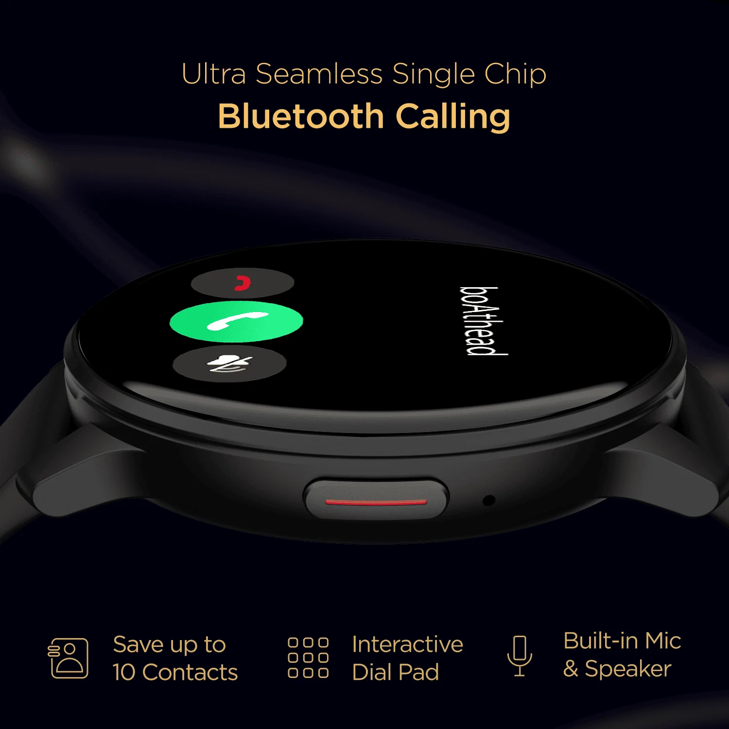 boAt Lunar Call | 1.28” (3.25 cm) HD Display Smartwatch, BT Calling, ENx™ Algorithm, Bilingual, 100+ Sports Mode - Image 10