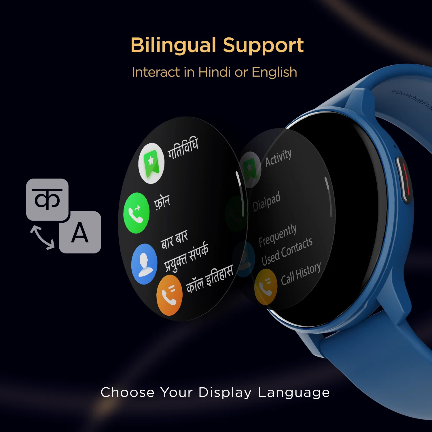 boAt Lunar Call | 1.28” (3.25 cm) HD Display Smartwatch, BT Calling, ENx™ Algorithm, Bilingual, 100+ Sports Mode - Image 12