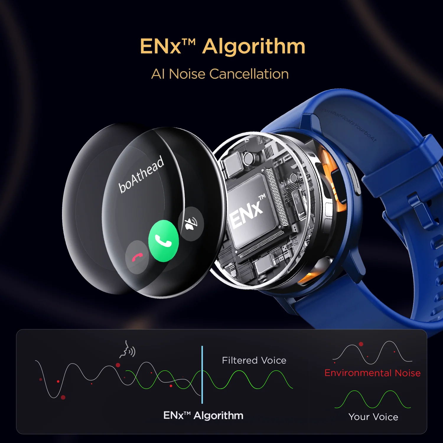 boAt Lunar Call | 1.28” (3.25 cm) HD Display Smartwatch, BT Calling, ENx™ Algorithm, Bilingual, 100+ Sports Mode - Image 14