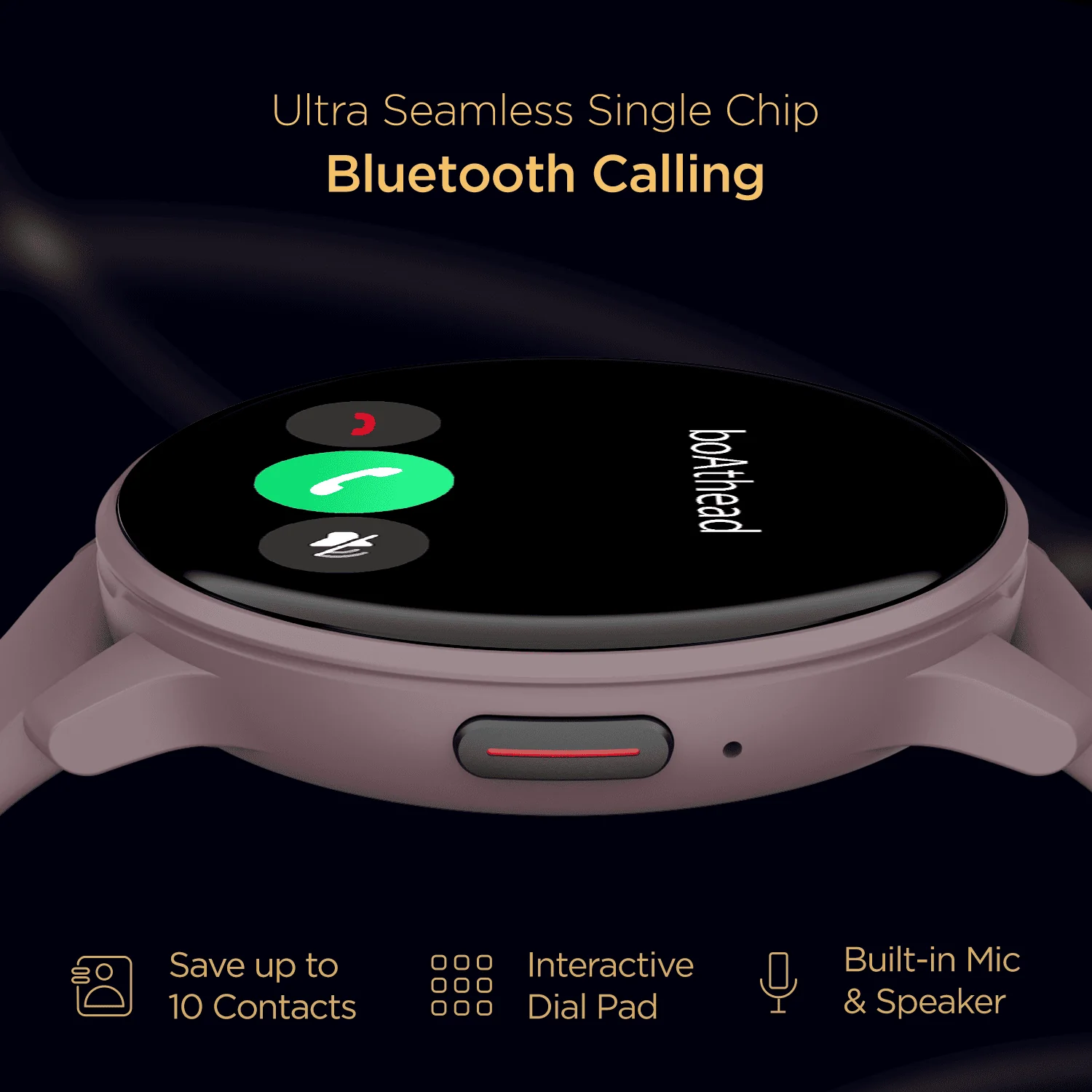 boAt Lunar Call | 1.28” (3.25 cm) HD Display Smartwatch, BT Calling, ENx™ Algorithm, Bilingual, 100+ Sports Mode - Image 5