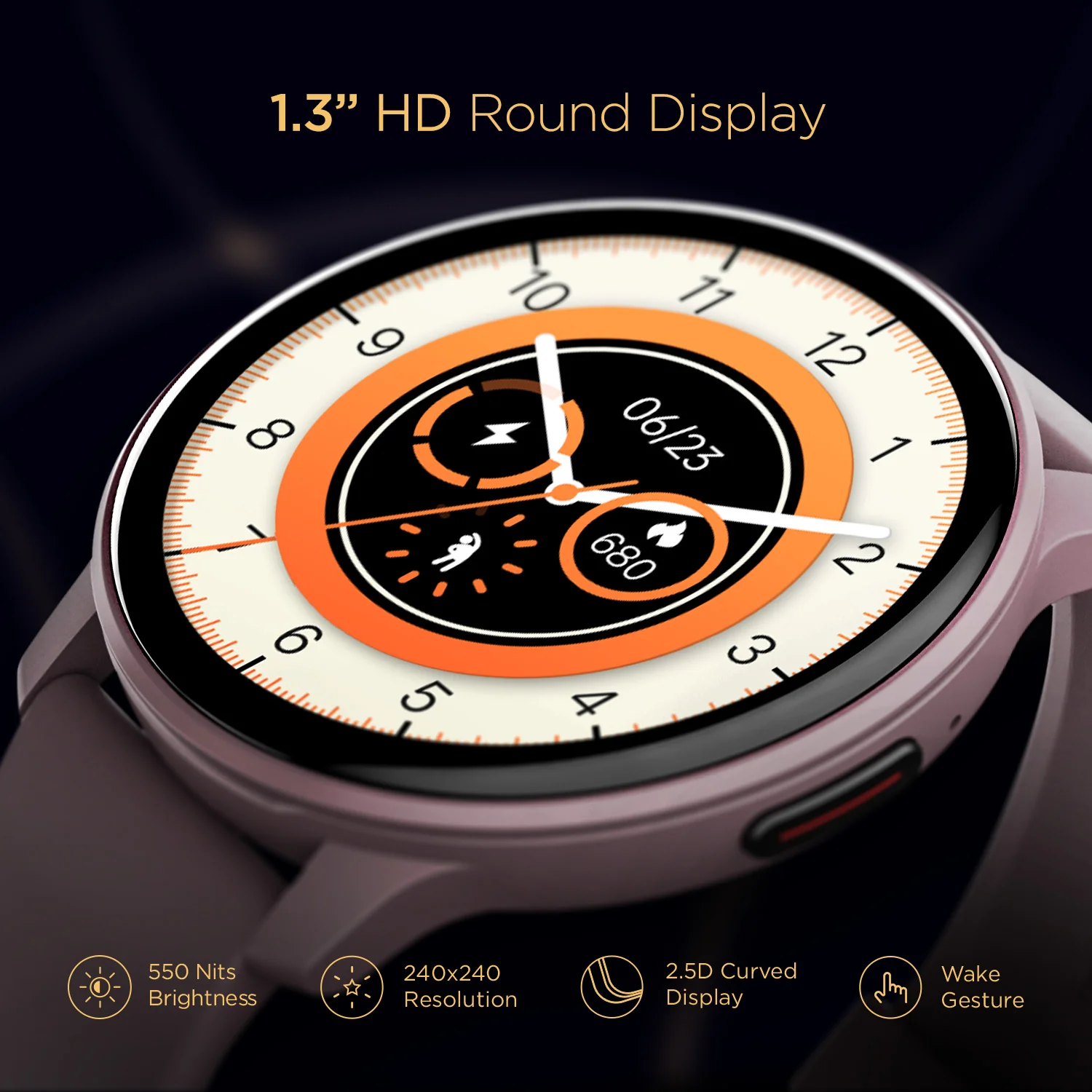 boAt Lunar Call | 1.28” (3.25 cm) HD Display Smartwatch, BT Calling, ENx™ Algorithm, Bilingual, 100+ Sports Mode - Image 7