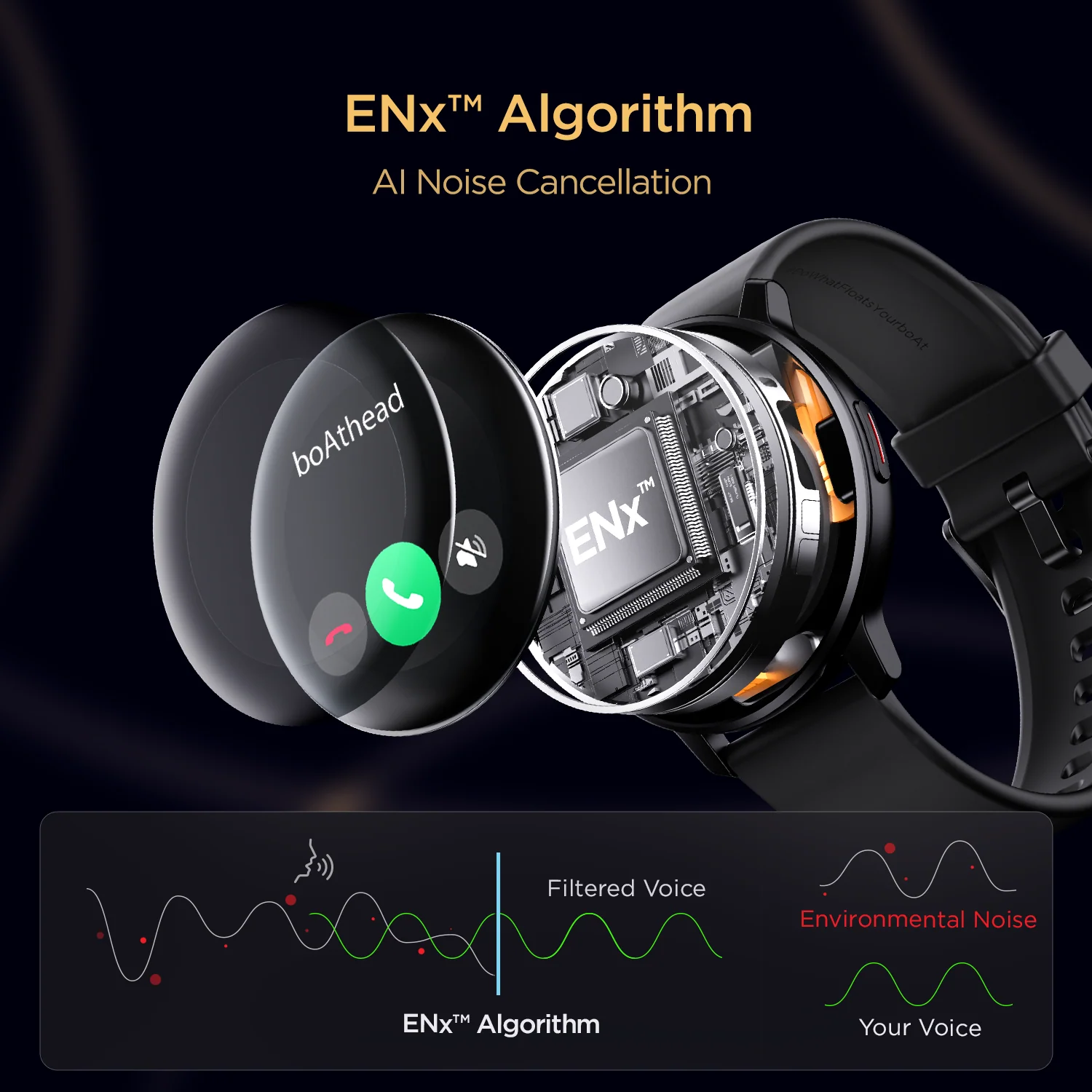 boAt Lunar Call | 1.28” (3.25 cm) HD Display Smartwatch, BT Calling, ENx™ Algorithm, Bilingual, 100+ Sports Mode - Image 9