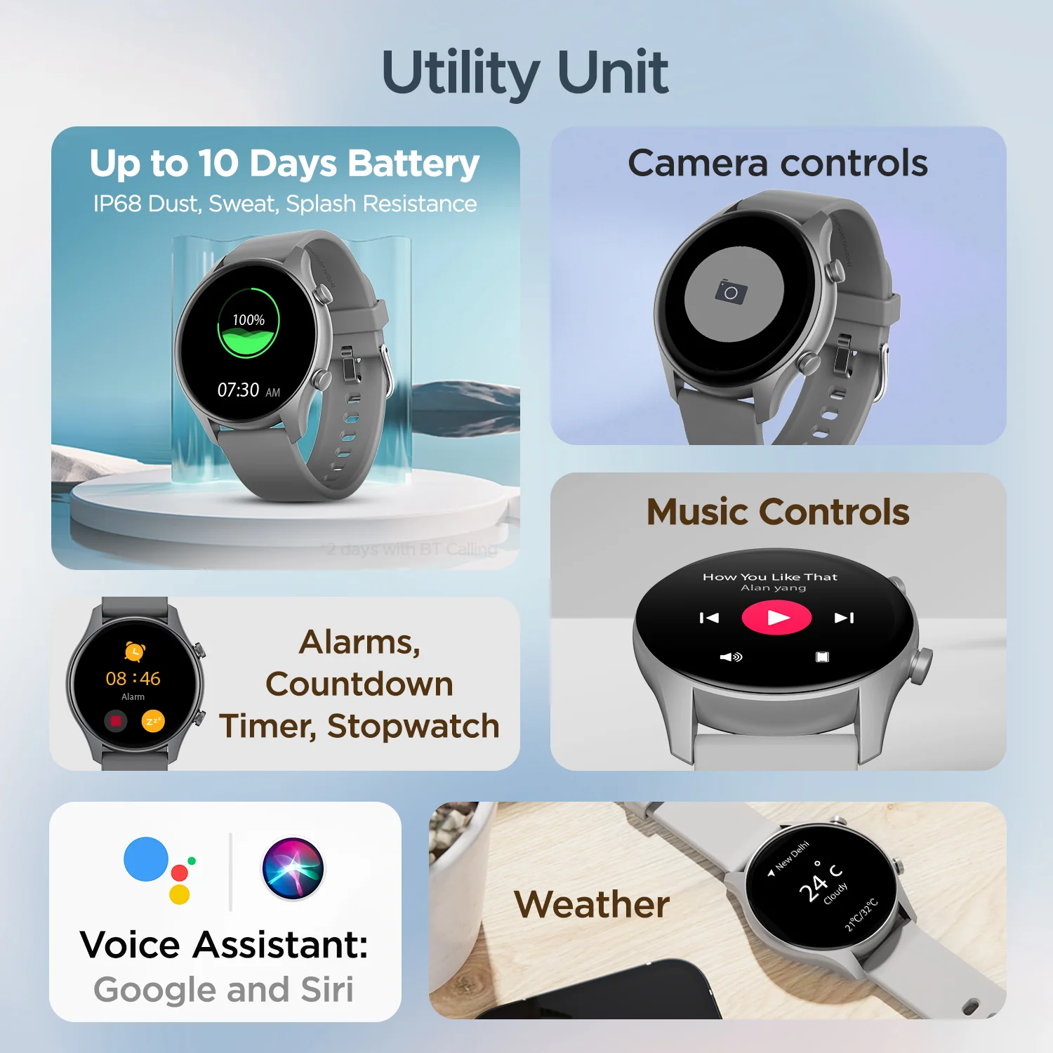 boAt Lunar Call Plus | Premium Smartwatch with Bluetooth Calling,  1.43" (3.63cm) AMOLED display, SpO2 Monitoring, 100+ Sports Modes - Image 11
