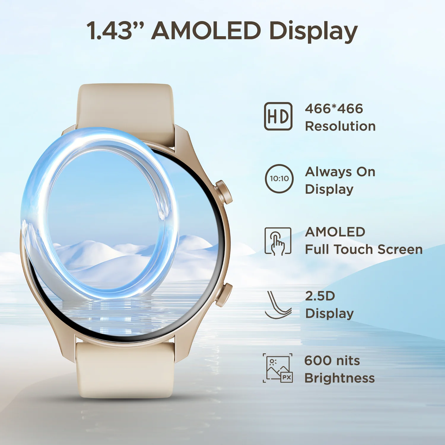 boAt Lunar Call Plus | Premium Smartwatch with Bluetooth Calling,  1.43" (3.63cm) AMOLED display, SpO2 Monitoring, 100+ Sports Modes - Image 12
