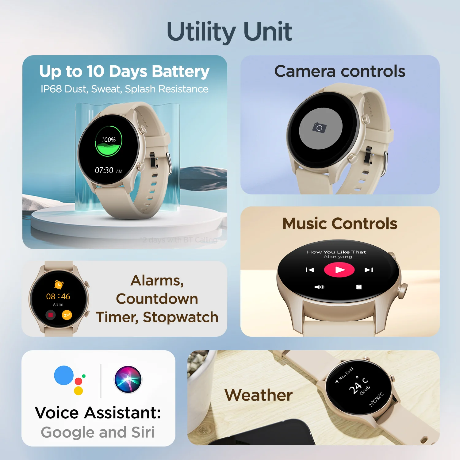 boAt Lunar Call Plus | Premium Smartwatch with Bluetooth Calling,  1.43" (3.63cm) AMOLED display, SpO2 Monitoring, 100+ Sports Modes - Image 15