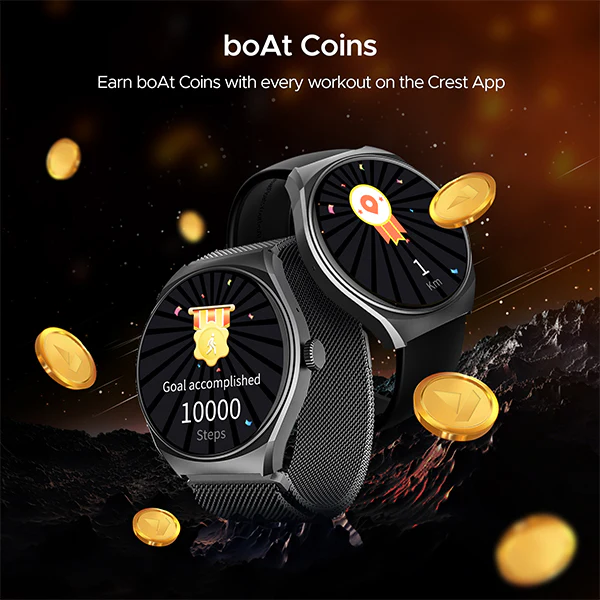 boAt Lunar Comet | HD Display 1.39" (3.53 cm) Smartwatch with Bluetooth Calling, Functional Crown, 100+ Sports Modes - Image 21