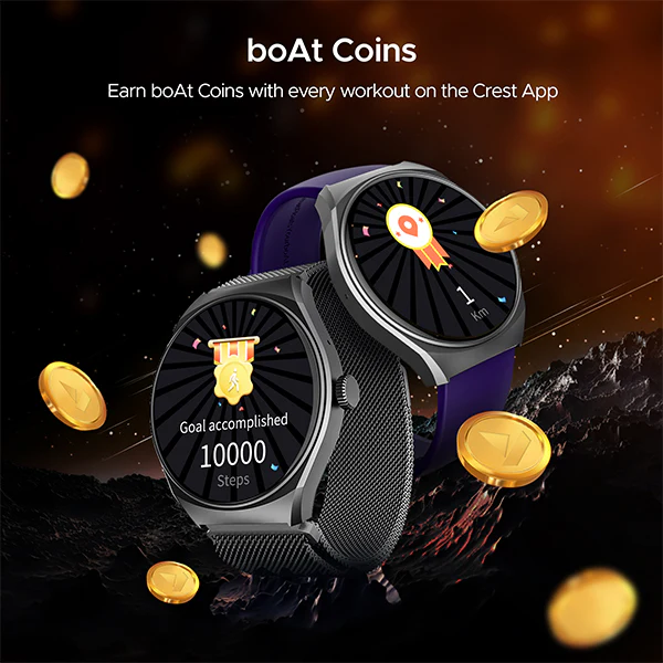 boAt Lunar Comet | HD Display 1.39" (3.53 cm) Smartwatch with Bluetooth Calling, Functional Crown, 100+ Sports Modes - Image 34
