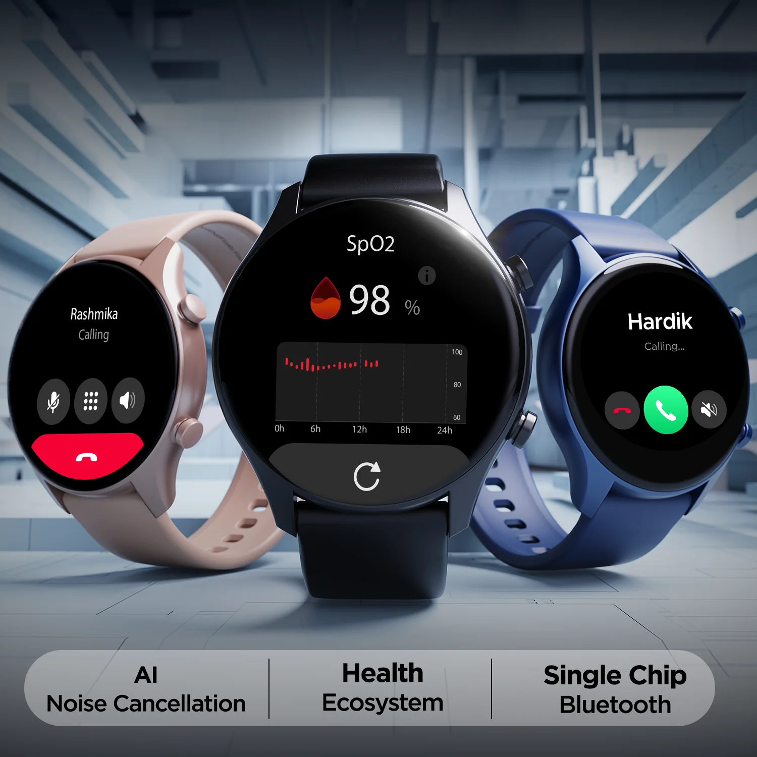 boAt Lunar Connect Plus | Bluetooth Calling Smartwatch with AI Noise Cancellation, 1.43" (3.63 cm) Round AMOLED Display - Image 12