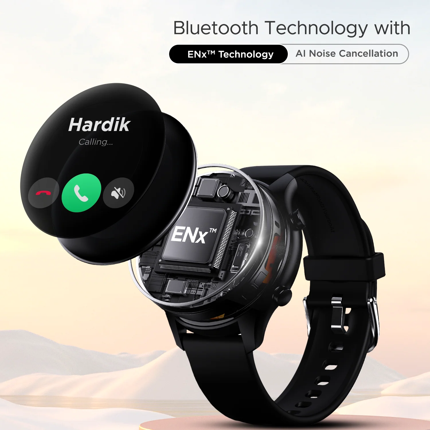 boAt Lunar Connect Plus | Bluetooth Calling Smartwatch with AI Noise Cancellation, 1.43" (3.63 cm) Round AMOLED Display - Image 3