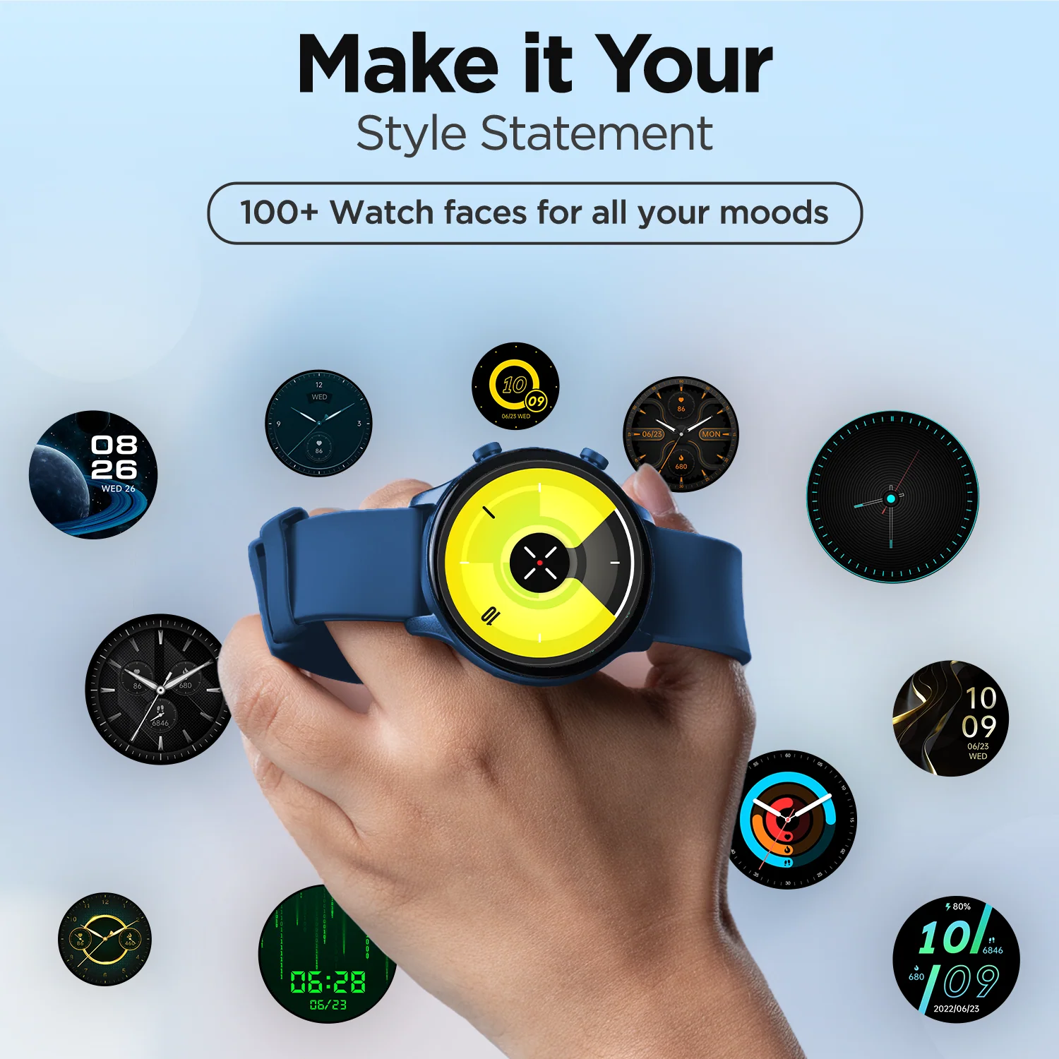 boAt Lunar Connect Plus | Bluetooth Calling Smartwatch with AI Noise Cancellation, 1.43" (3.63 cm) Round AMOLED Display - Image 8
