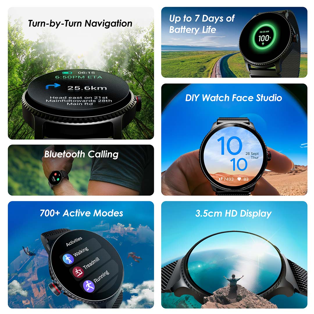 boAt Lunar Discovery | Premium Smartwatch with 1.39" Display, QR Code Hub, 700+ Active Modes, Crest Fitness Challenge - Image 16