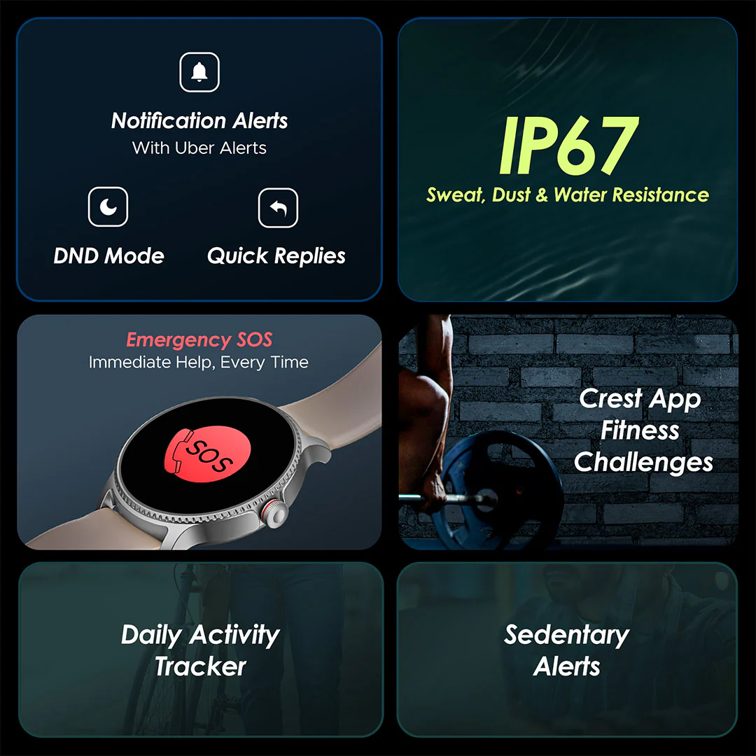 boAt Lunar Discovery | Premium Smartwatch with 1.39" Display, QR Code Hub, 700+ Active Modes, Crest Fitness Challenge - Image 23