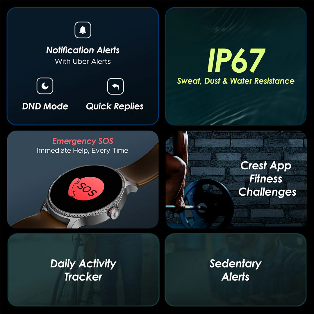 boAt Lunar Discovery | Premium Smartwatch with 1.39" Display, QR Code Hub, 700+ Active Modes, Crest Fitness Challenge - Image 41