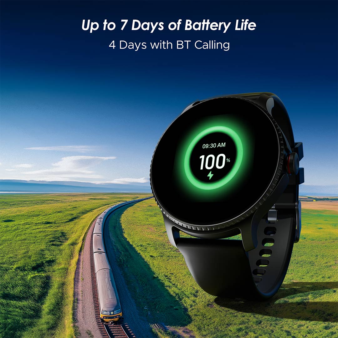 boAt Lunar Discovery | Premium Smartwatch with 1.39" Display, QR Code Hub, 700+ Active Modes, Crest Fitness Challenge - Image 9