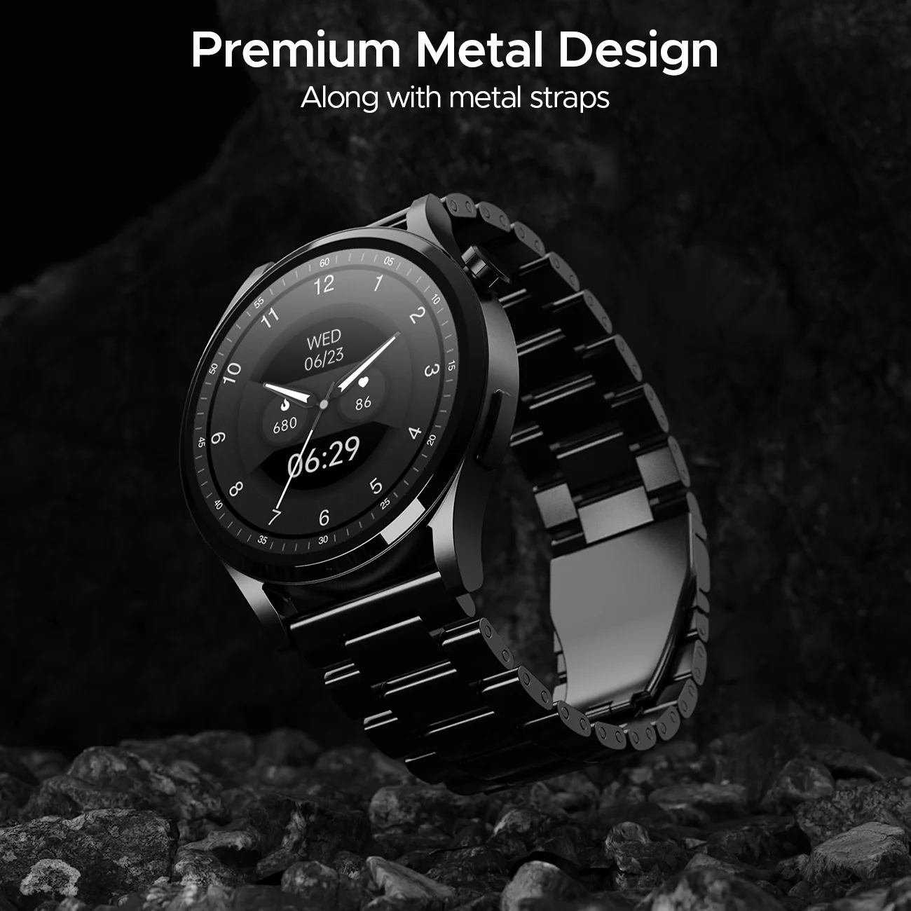 boAt Lunar Embrace | Smartwatch with 1.51" (3.83 cms) round AMOLED Display, Functional Crown, 100+ Sports Modes, IP68 rating - Image 10