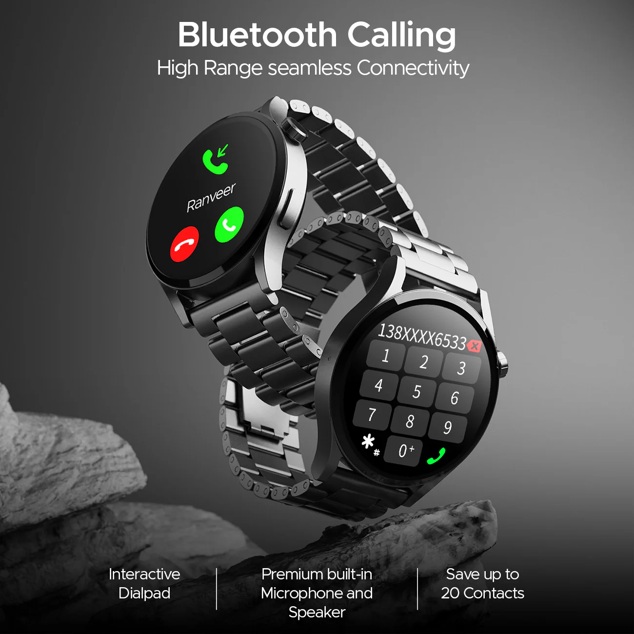 boAt Lunar Embrace | Smartwatch with 1.51" (3.83 cms) round AMOLED Display, Functional Crown, 100+ Sports Modes, IP68 rating - Image 15