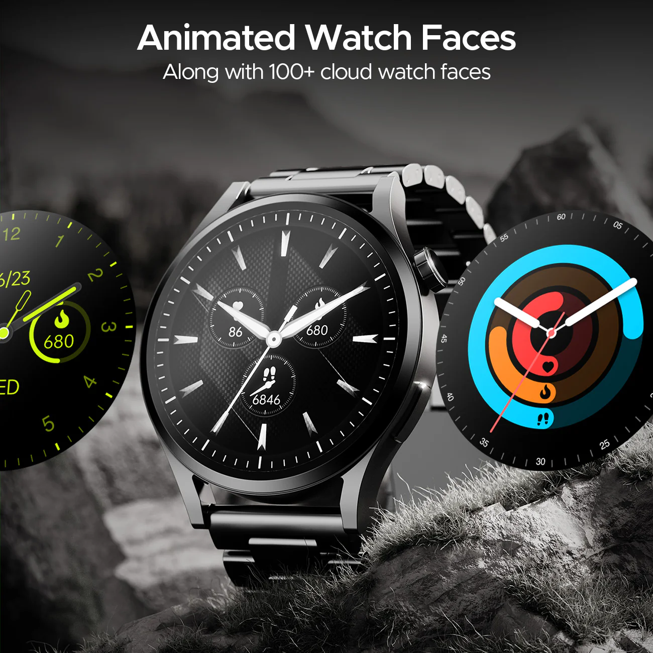 boAt Lunar Embrace | Smartwatch with 1.51" (3.83 cms) round AMOLED Display, Functional Crown, 100+ Sports Modes, IP68 rating - Image 5
