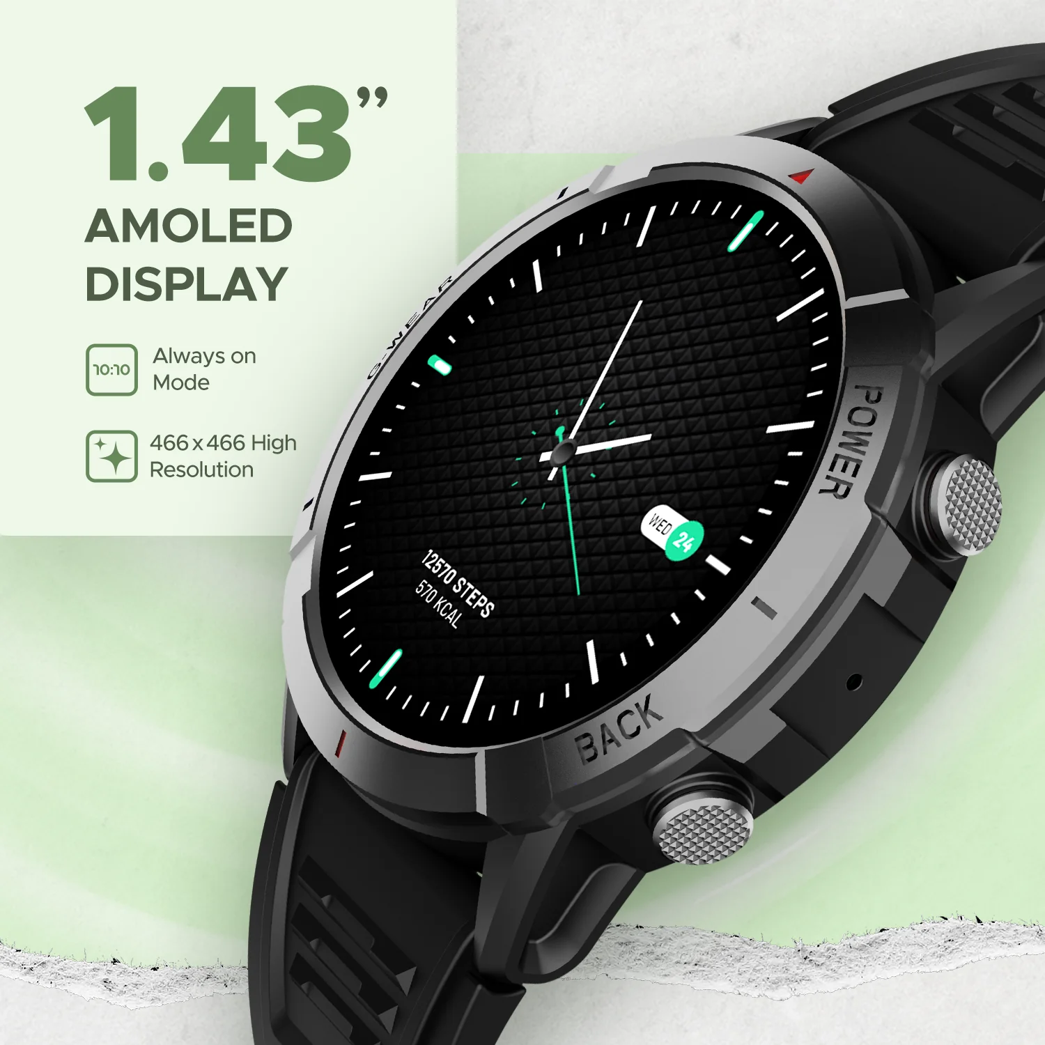 boAt Lunar Fit | BT Calling Smartwatch with 1.43" (3.63cm) AMOLED Display, HR, SpO2, & Stress Monitoring, Multiple Sports Mode - Image 10