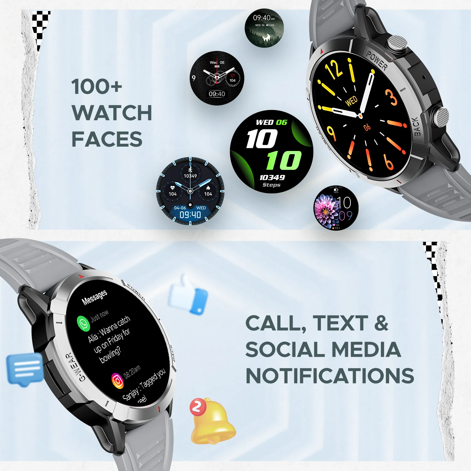 boAt Lunar Fit | BT Calling Smartwatch with 1.43" (3.63cm) AMOLED Display, HR, SpO2, & Stress Monitoring, Multiple Sports Mode - Image 5