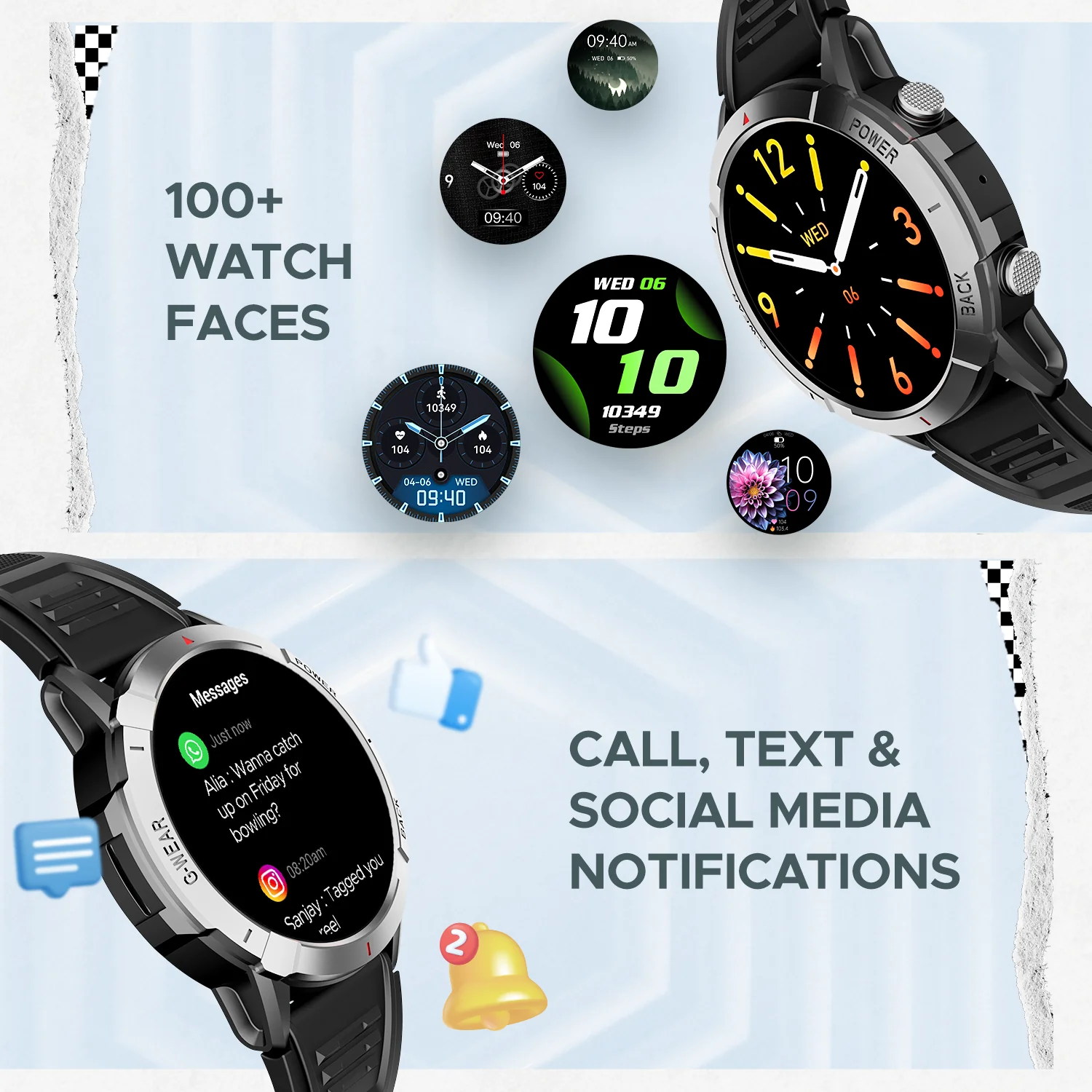 boAt Lunar Fit | BT Calling Smartwatch with 1.43" (3.63cm) AMOLED Display, HR, SpO2, & Stress Monitoring, Multiple Sports Mode - Image 8