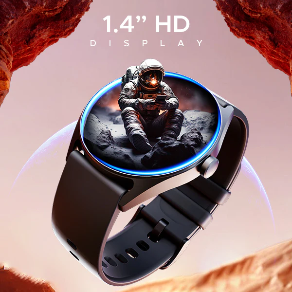 boAt Lunar Link | Smartwatch with 1.4" (3.55 cms) Round TFT Display, 100+ Sports modes, SpO2 & Sleep Monitoring - Image 5