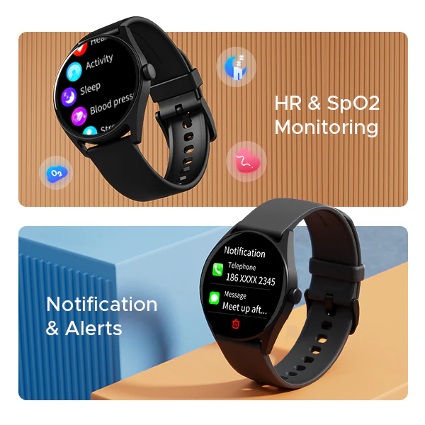 boAt Lunar Link | Smartwatch with 1.4" (3.55 cms) Round TFT Display, 100+ Sports modes, SpO2 & Sleep Monitoring - Image 9