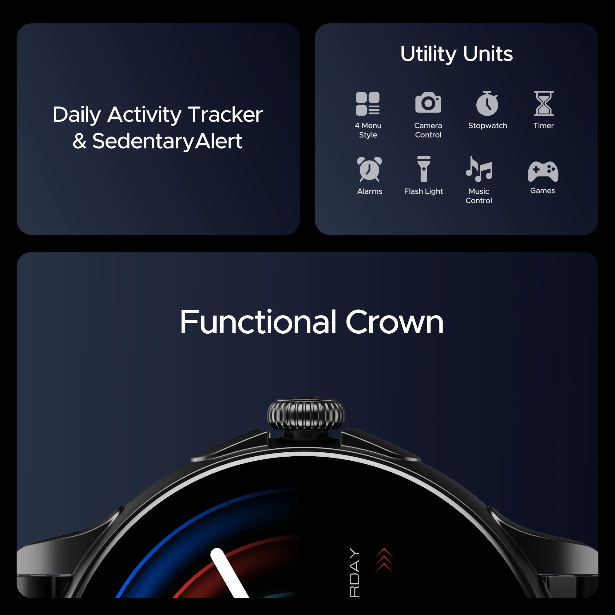 boAt Lunar Oasis | Smartwatch with 1.43" AMOLED Display, Turn-By-Turn Navigation, Dynamic User Interface, QR Tray - Image 13