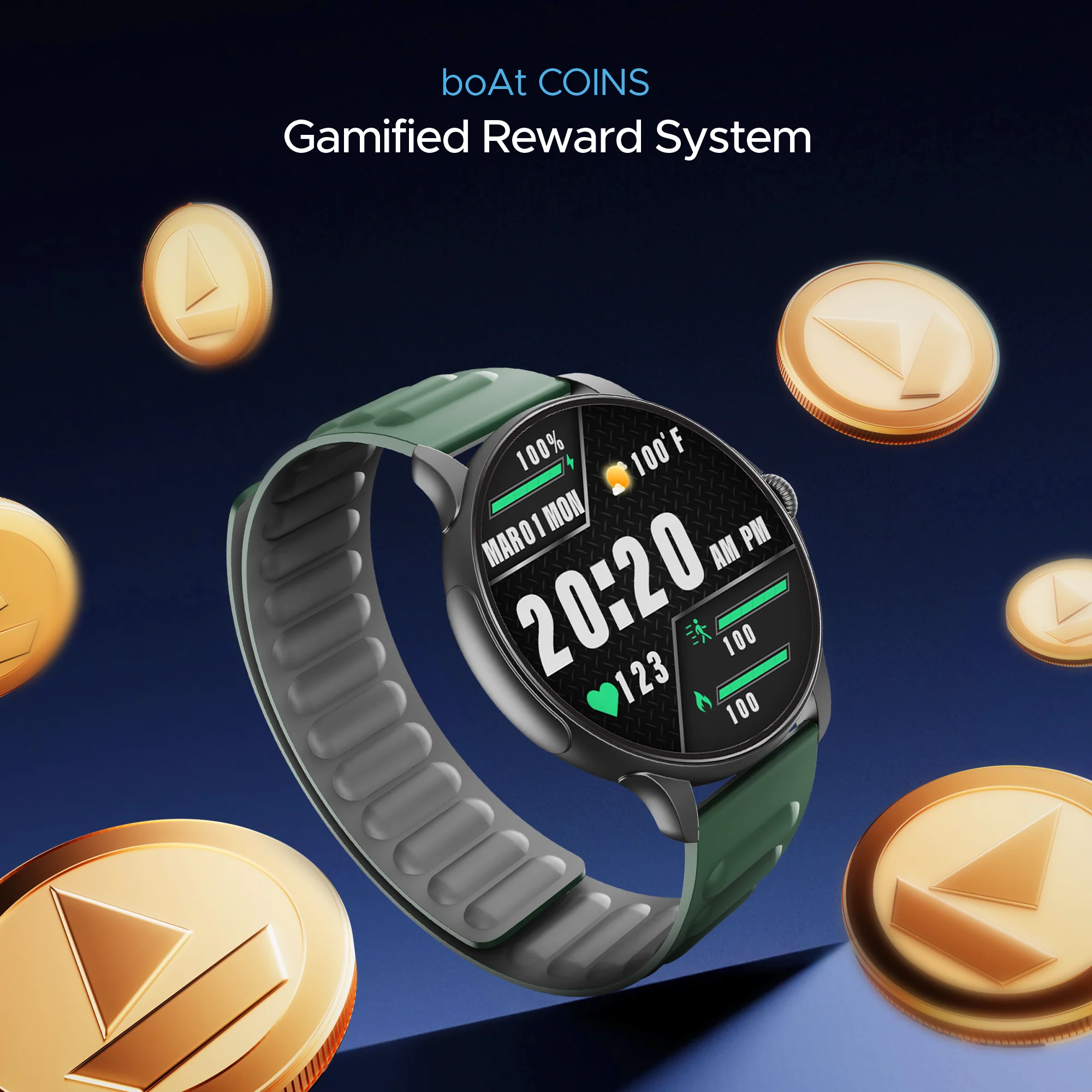 boAt Lunar Oasis | Smartwatch with 1.43" AMOLED Display, Turn-By-Turn Navigation, Dynamic User Interface, QR Tray - Image 21