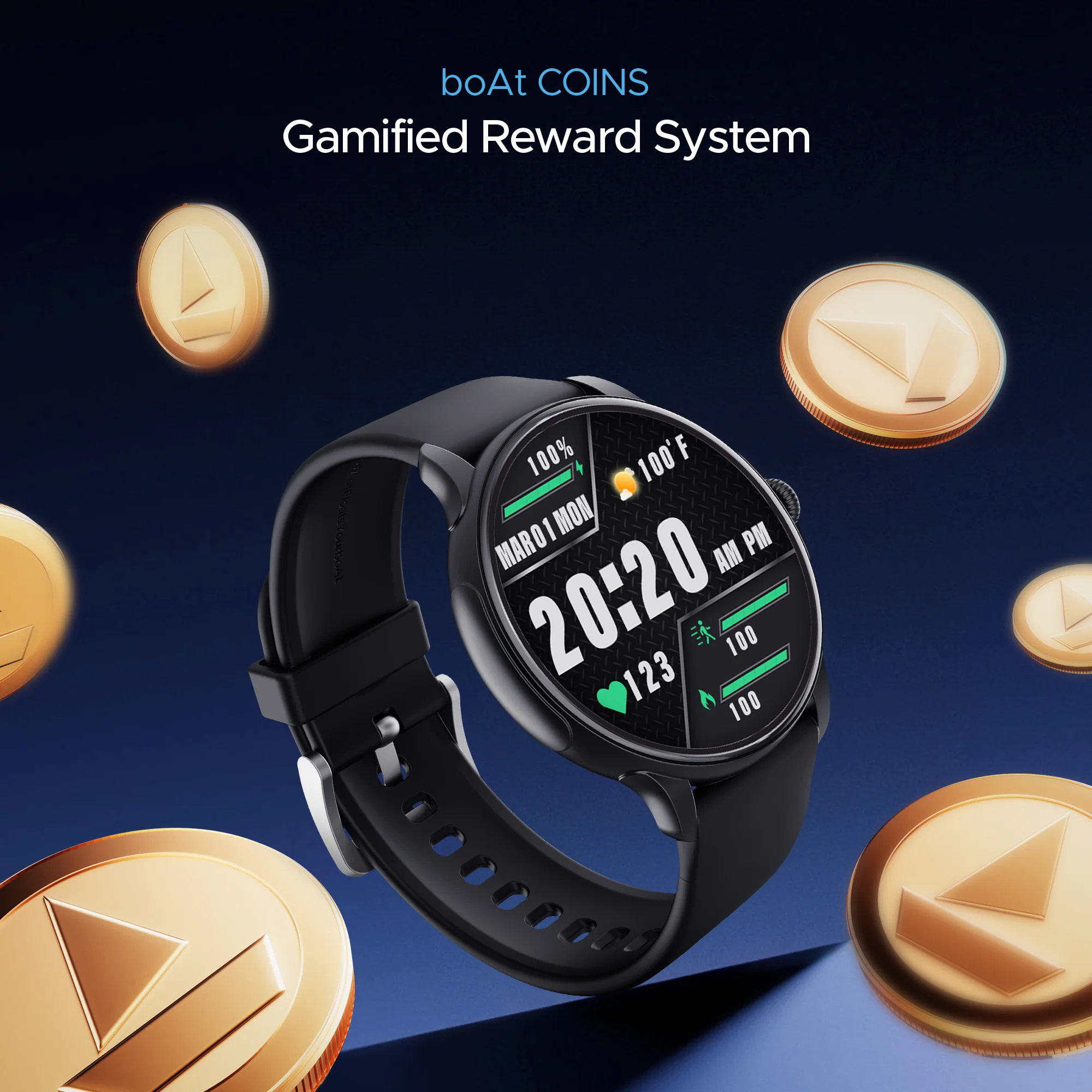 boAt Lunar Oasis | Smartwatch with 1.43" AMOLED Display, Turn-By-Turn Navigation, Dynamic User Interface, QR Tray - Image 34