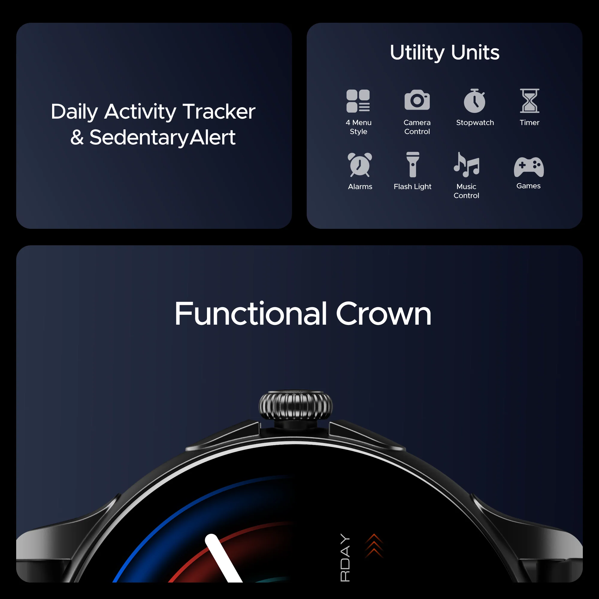 boAt Lunar Oasis | Smartwatch with 1.43" AMOLED Display, Turn-By-Turn Navigation, Dynamic User Interface, QR Tray - Image 35
