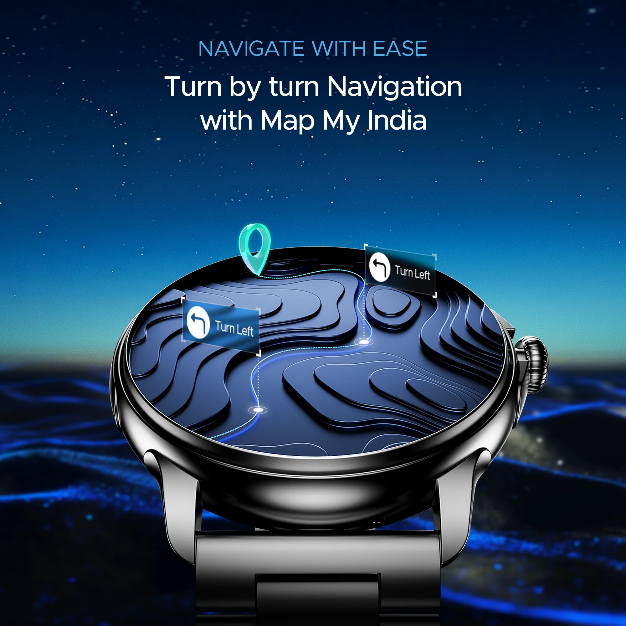 boAt Lunar Oasis | Smartwatch with 1.43" AMOLED Display, Turn-By-Turn Navigation, Dynamic User Interface, QR Tray - Image 4