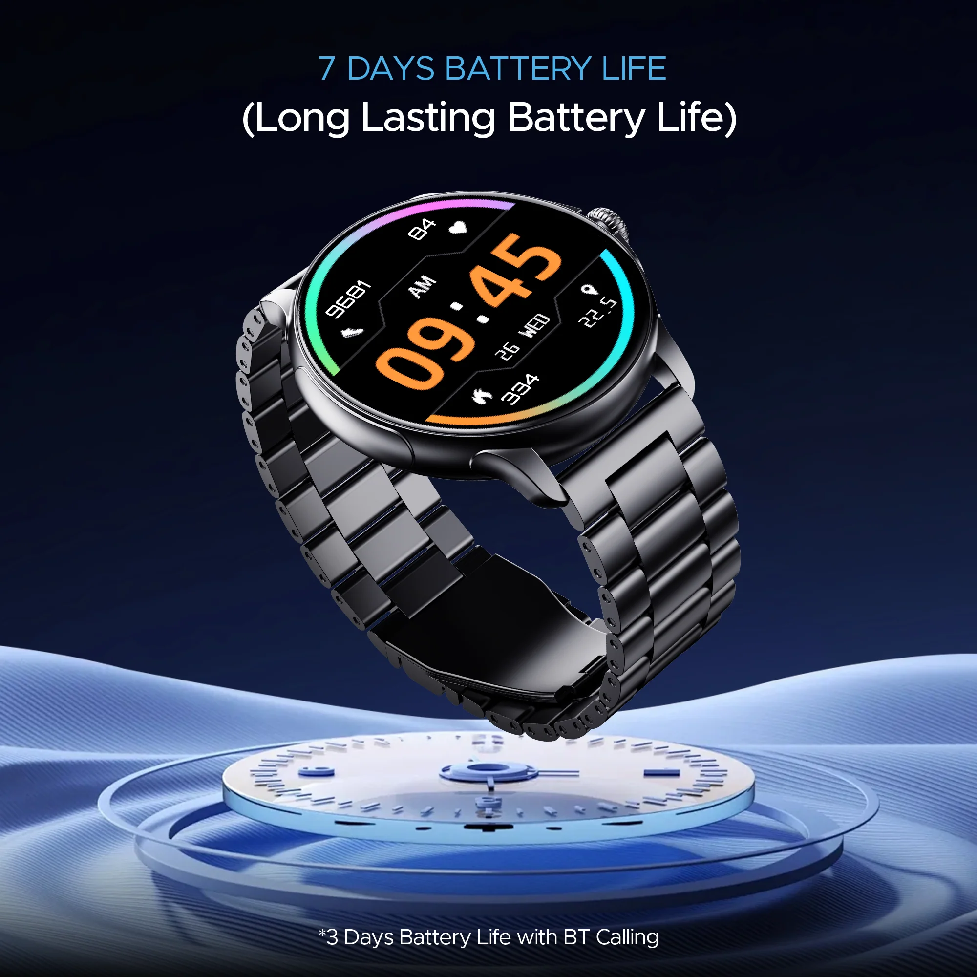 boAt Lunar Oasis | Smartwatch with 1.43" AMOLED Display, Turn-By-Turn Navigation, Dynamic User Interface, QR Tray - Image 7