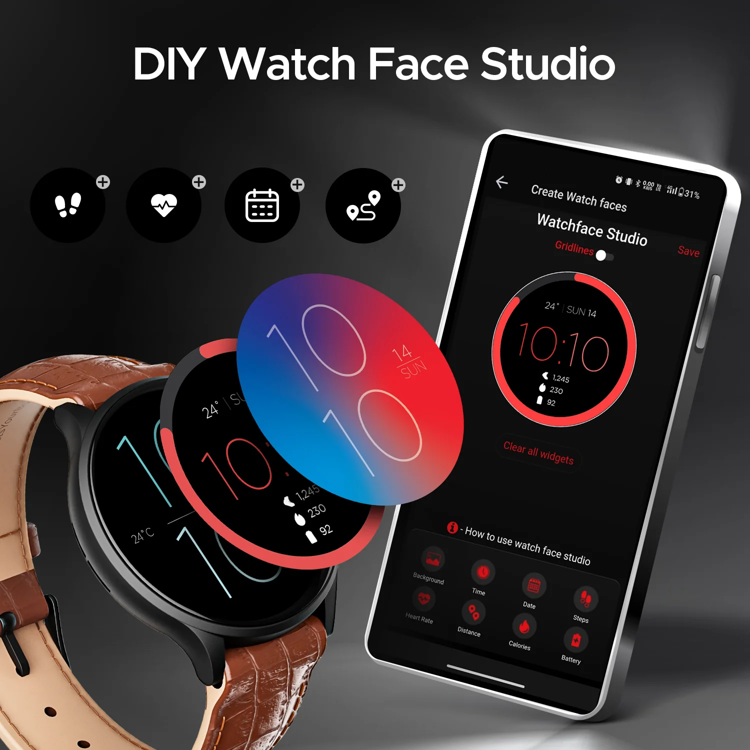 boAt Lunar Orb | Smartwatch with 1.45" (3.68cm) Amoled Display, BT Calling,  Crest+ OS, Watch Face Studio - Image 12