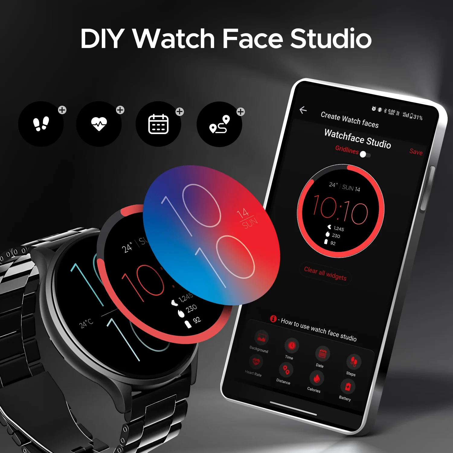 boAt Lunar Orb | Smartwatch with 1.45" (3.68cm) Amoled Display, BT Calling,  Crest+ OS, Watch Face Studio - Image 16