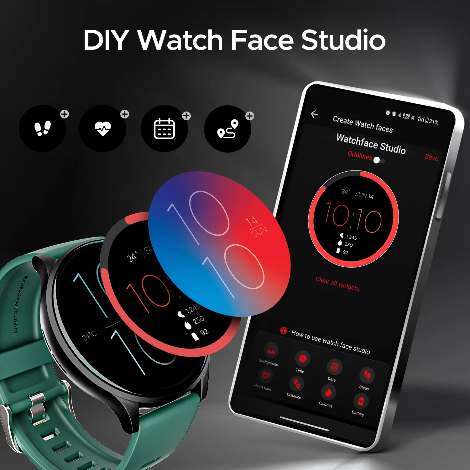 boAt Lunar Orb | Smartwatch with 1.45" (3.68cm) Amoled Display, BT Calling,  Crest+ OS, Watch Face Studio - Image 27