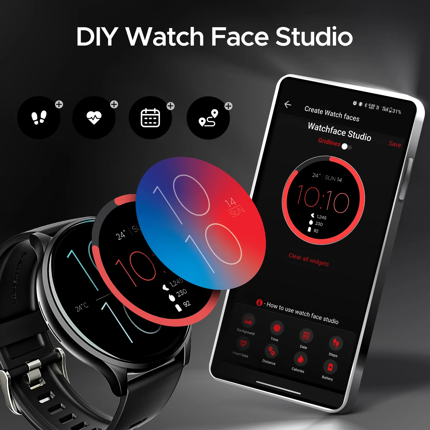 boAt Lunar Orb | Smartwatch with 1.45" (3.68cm) Amoled Display, BT Calling,  Crest+ OS, Watch Face Studio - Image 31