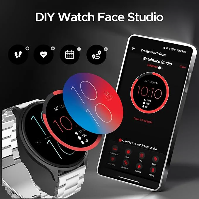 boAt Lunar Orb | Smartwatch with 1.45" (3.68cm) Amoled Display, BT Calling,  Crest+ OS, Watch Face Studio - Image 34