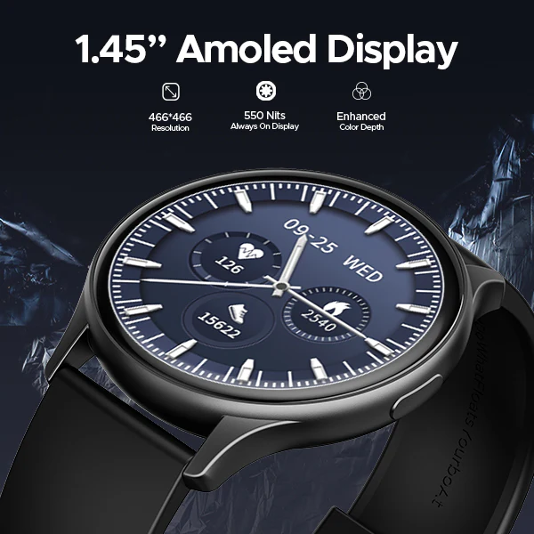 boAt Lunar Peak | Premium Smartwatch with Bluetooth Calling, 100+ Sports Modes, AI Voice Assistant, SpO2 measurement - Image 7