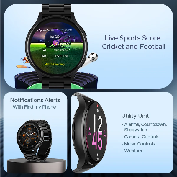 boAt Lunar Prime | Premium Round AMOLED 1.45" (3.68 cm) Display Smartwatch with Bluetooth Calling, Watch Face Studio, 700+ Active Modes - Image 11
