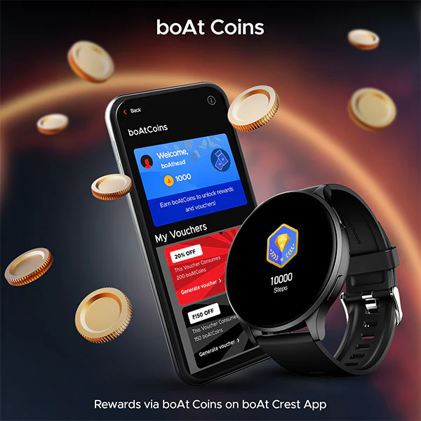 boAt Lunar Prime | Premium Round AMOLED 1.45" (3.68 cm) Display Smartwatch with Bluetooth Calling, Watch Face Studio, 700+ Active Modes - Image 14