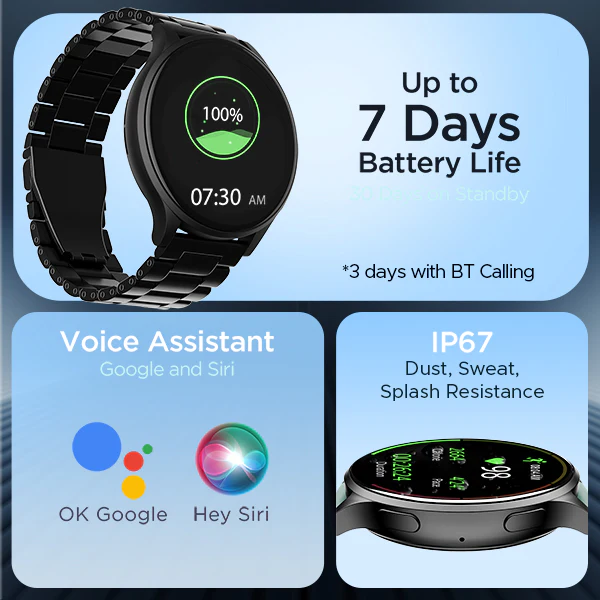 boAt Lunar Prime | Premium Round AMOLED 1.45" (3.68 cm) Display Smartwatch with Bluetooth Calling, Watch Face Studio, 700+ Active Modes - Image 9