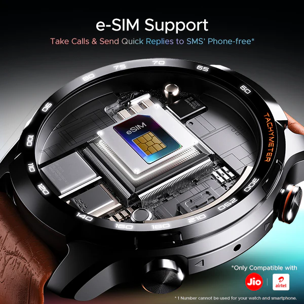 boAt Lunar Pro LTE | Premium Calling Smartwatch with e-SIM Support, Built-in GPS, AMOLED Display - Image 8